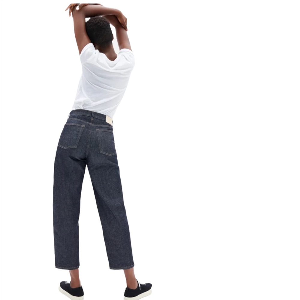 Everlane Dark Indigo Ankle Crop Jeans - Picture 3 of 12